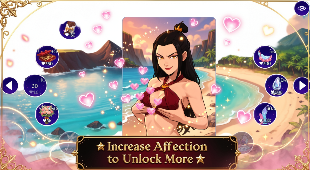 Azula Beach NSFW Clicker Screenshot 2
